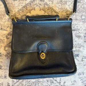 Coach Classic Black Leather Women’s Crossbody Bag